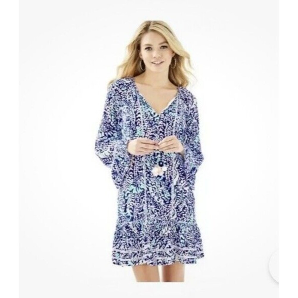 Lilly Pulitzer Blue Grotto Move It or Lose It Percilla Dress S small